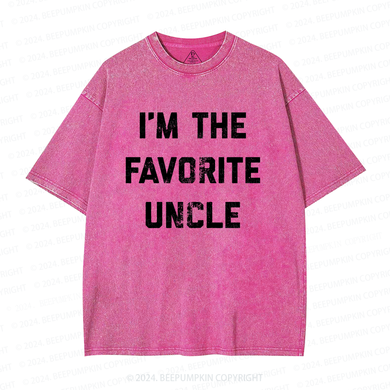 I'm The Favorite Uncle Washed T-Shirts 