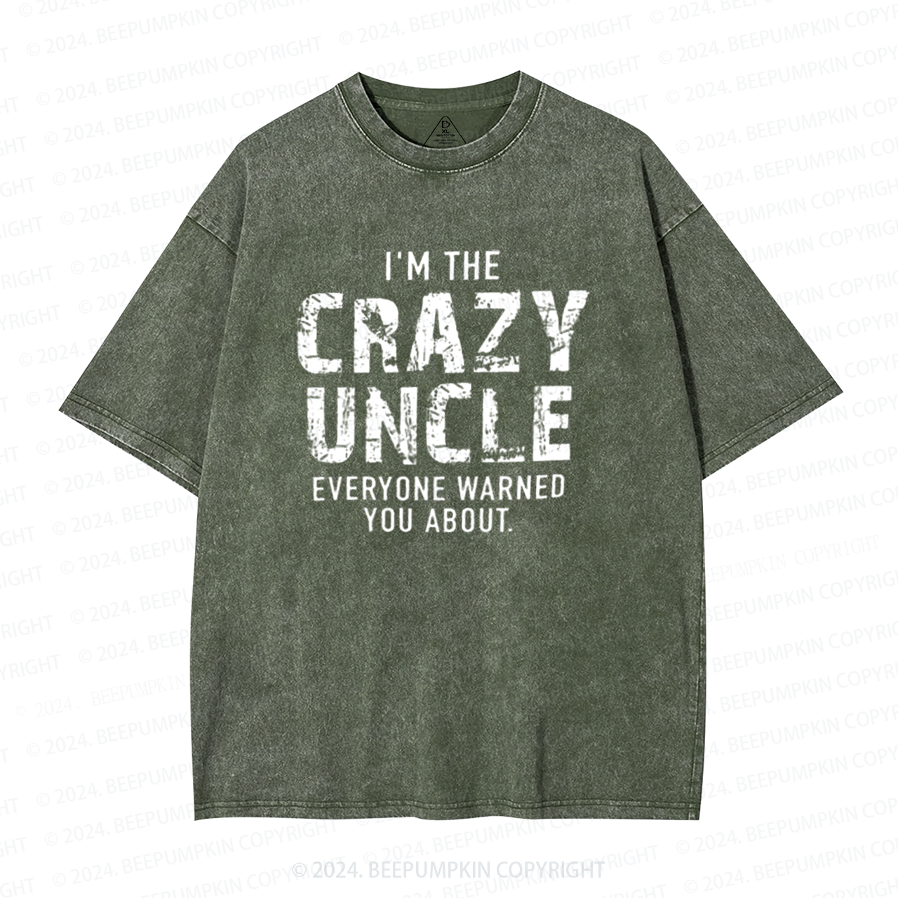 I'm The Crazy Uncle Washed T-Shirts 