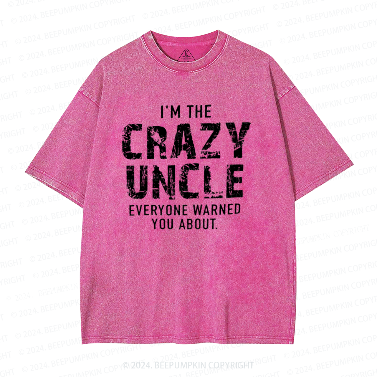 I'm The Crazy Uncle Washed T-Shirts 