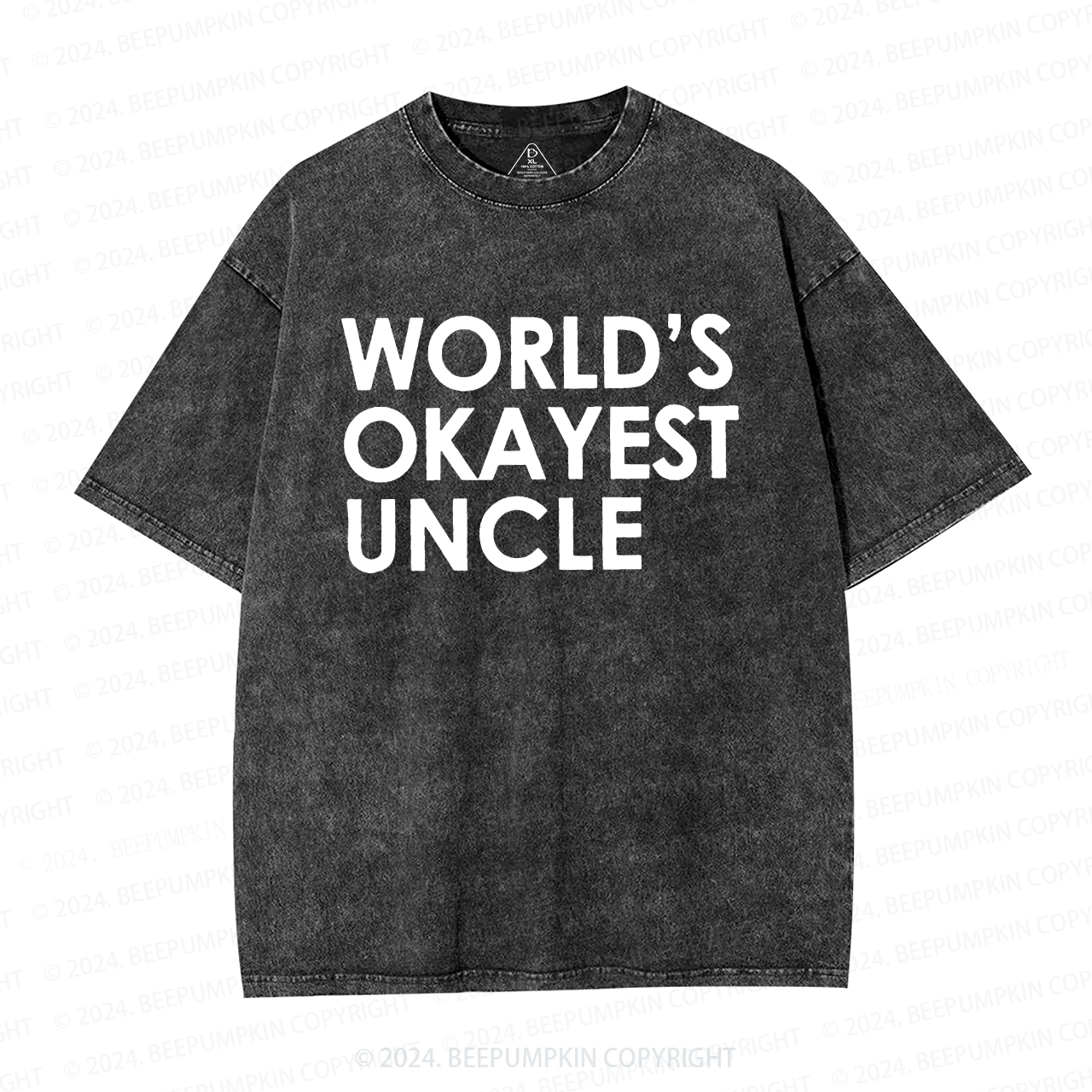 World's Okayest UNCLE Washed T-Shirts