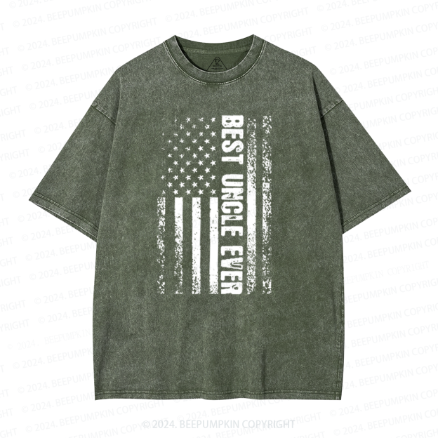 Best Uncle Ever Uncle Washed T-Shirts 
