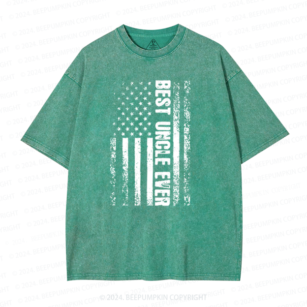 Best Uncle Ever Uncle Washed T-Shirts 
