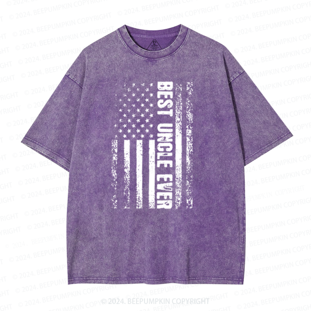 Best Uncle Ever Uncle Washed T-Shirts 