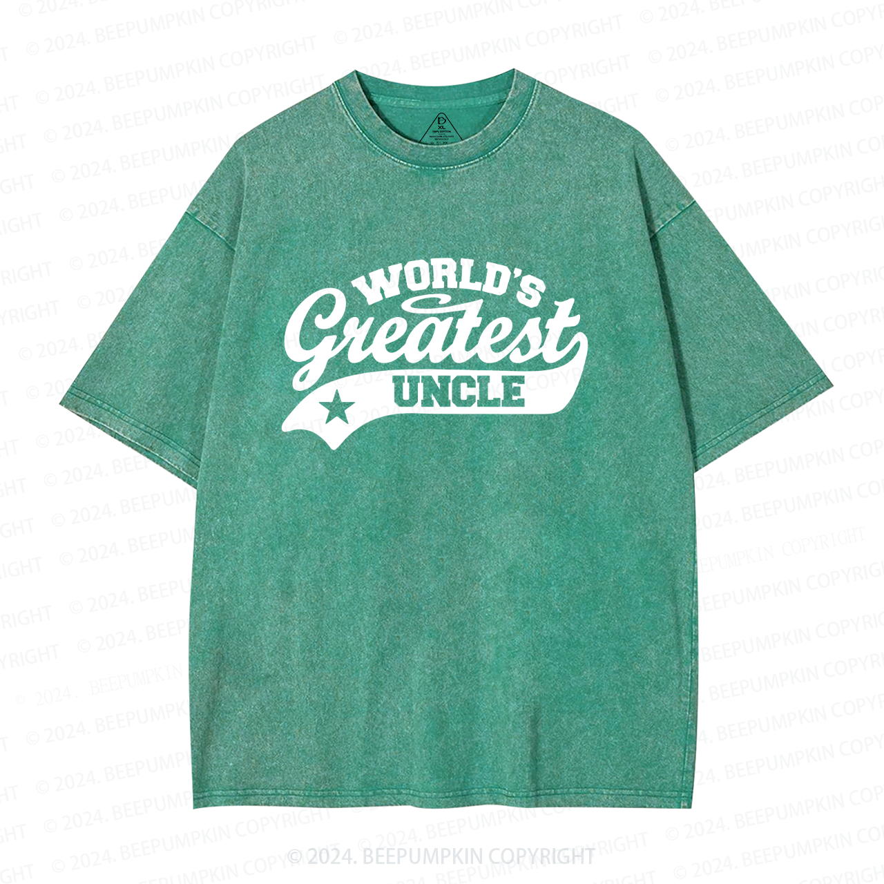 World’s Best Uncle Washed T-Shirts 