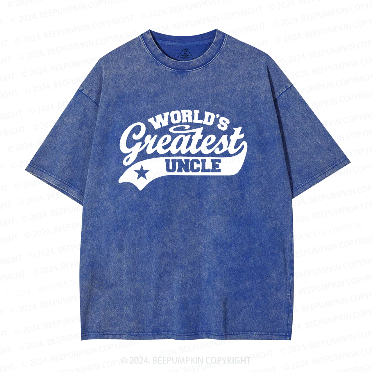 World’s Best Uncle Washed T-Shirts 