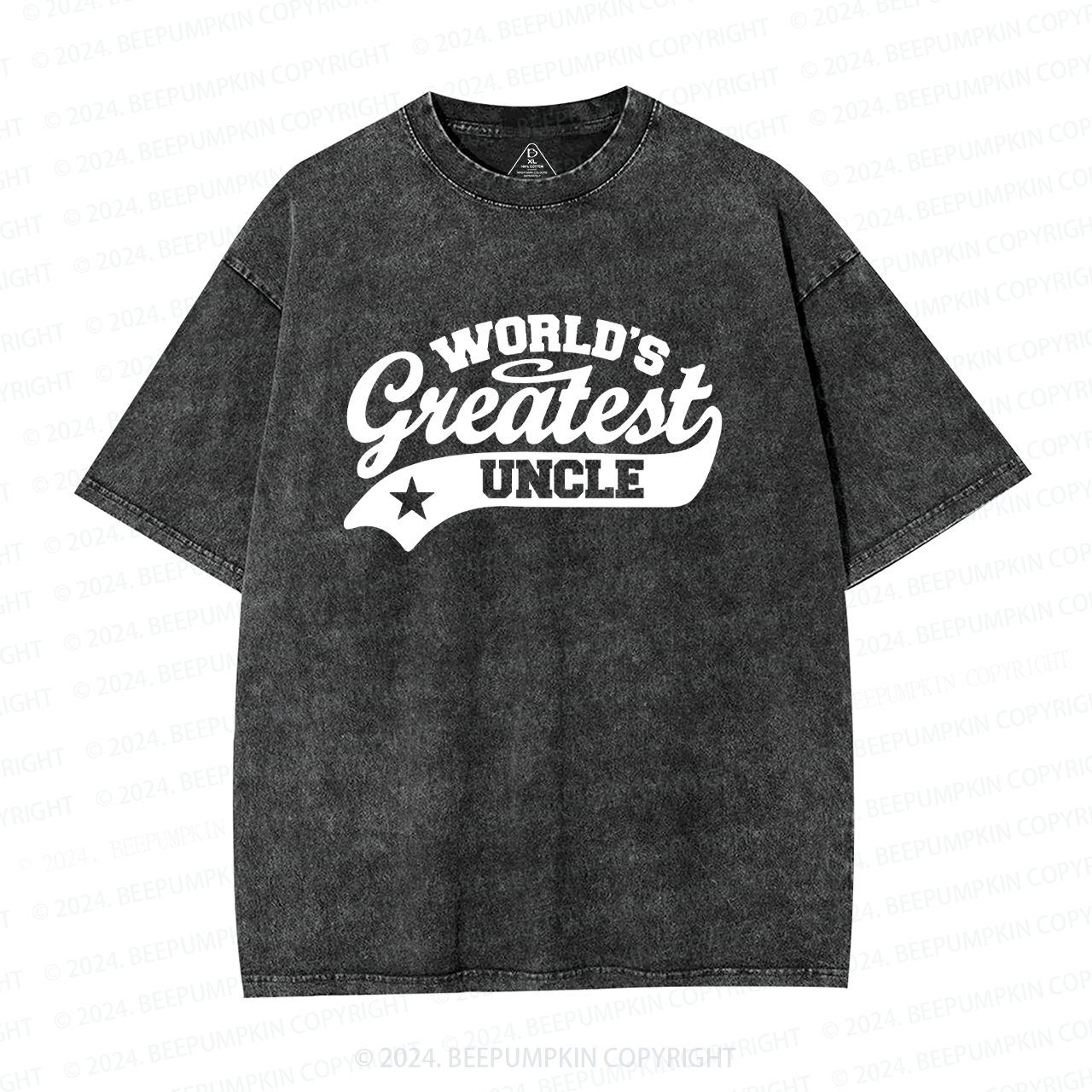 World’s Best Uncle Washed T-Shirts 