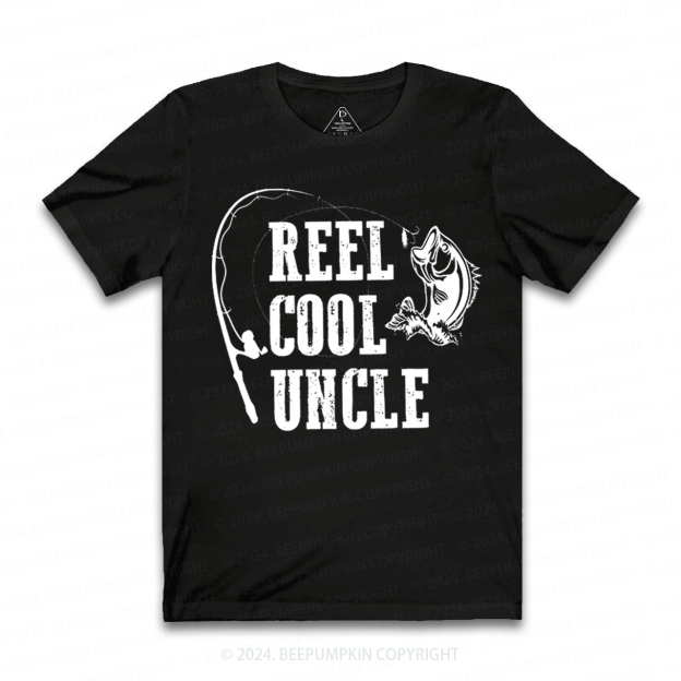  Fishing Reel Cool Uncle T-shirt
