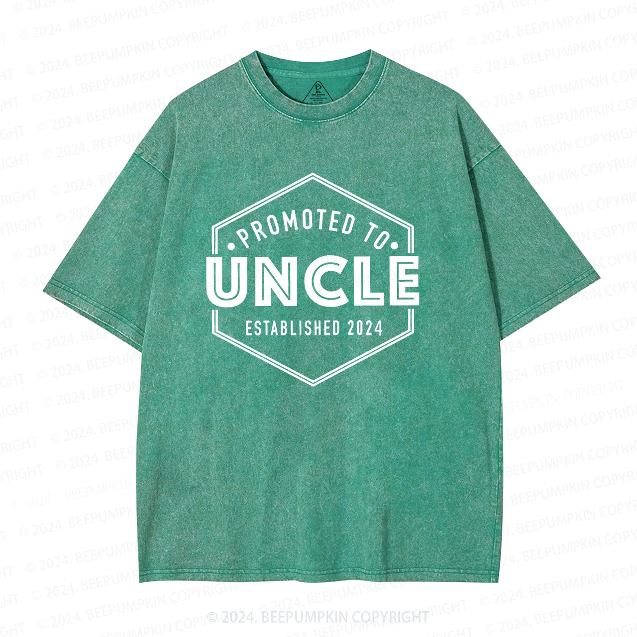 Promoted to Uncle Washed T-Shirts 