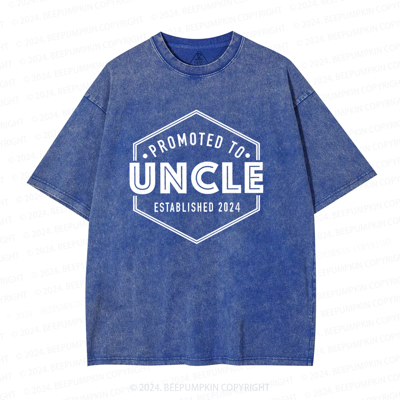 Promoted to Uncle Washed T-Shirts 