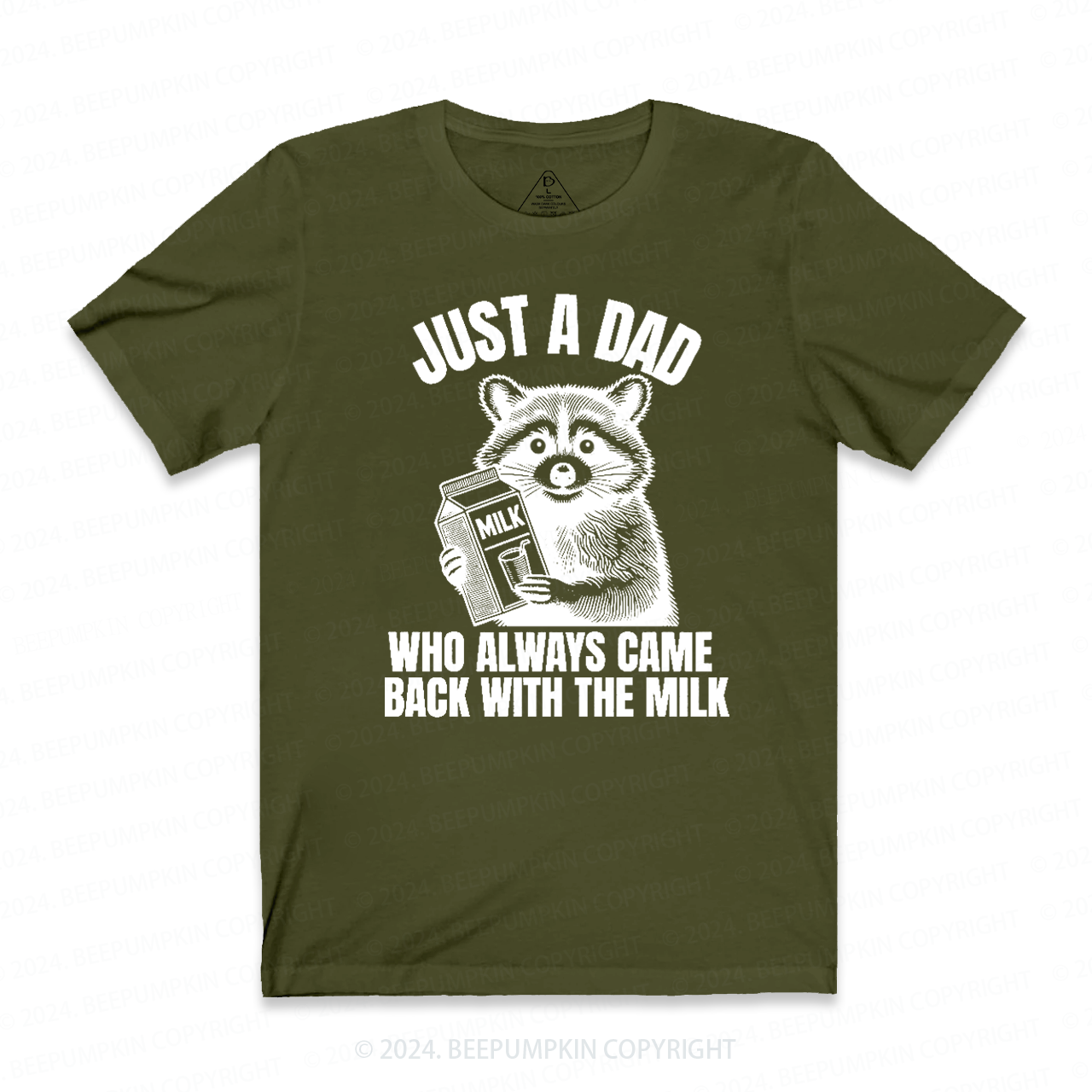 Just A Dad Who Came Back With The Milk Dad T-shirt