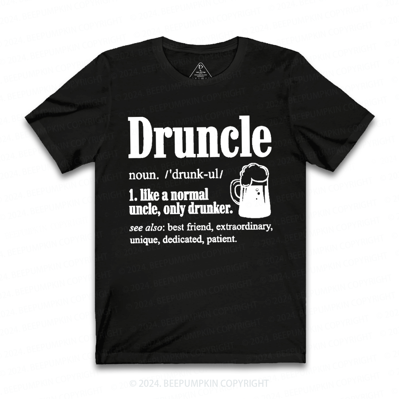 Druncle Like A Normal Uncle Only Drunker T-shirt For Uncle