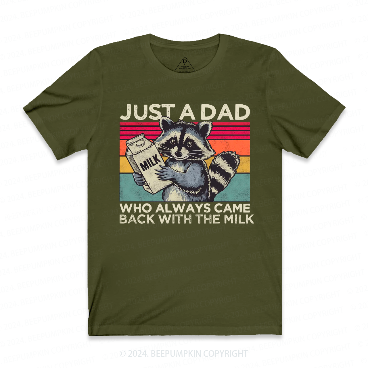 Just A Dad Who Always Came Back With The Milk Dad T-shirt