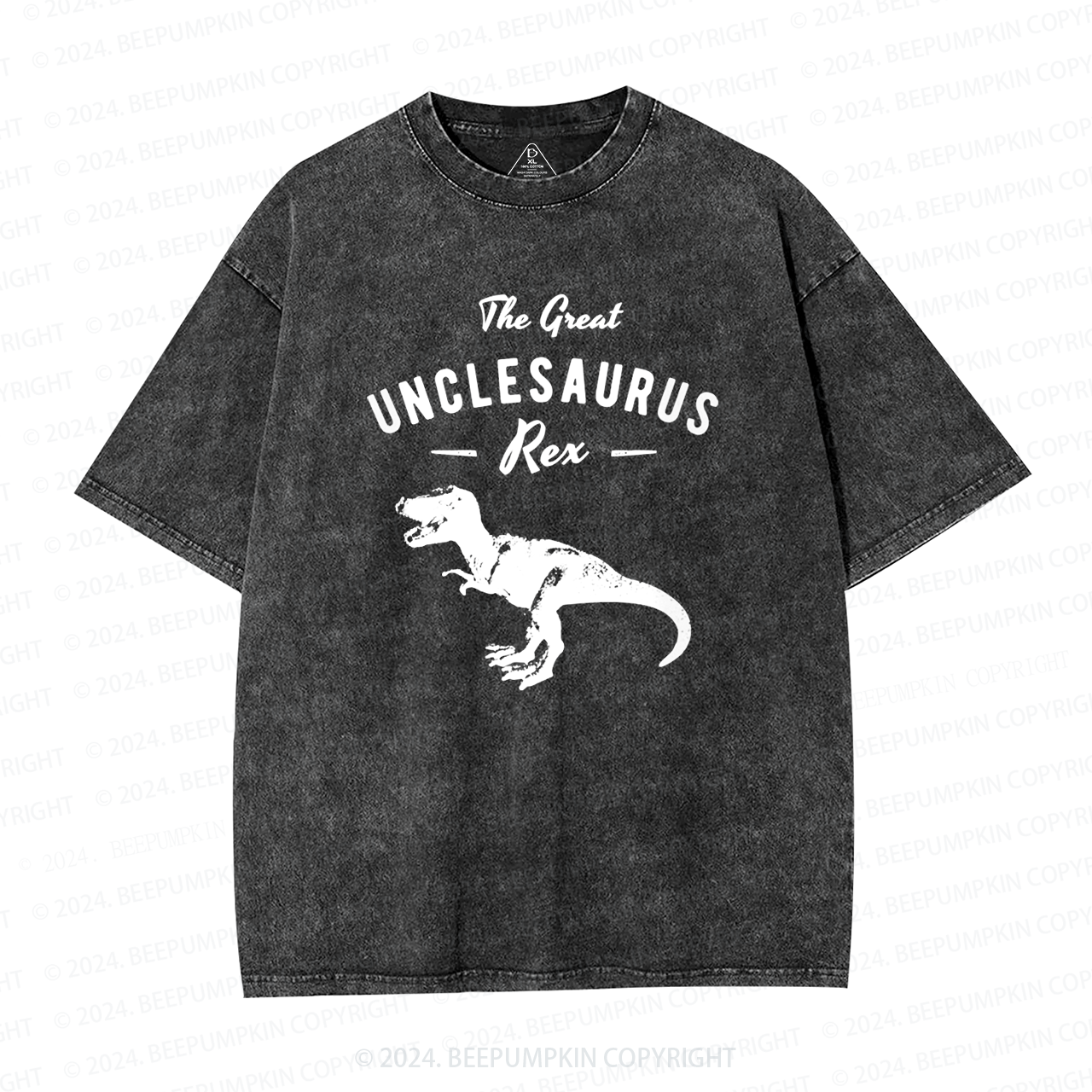 Unclesaurus Tyrannosaurus Rex Uncle Washed T-Shirts 