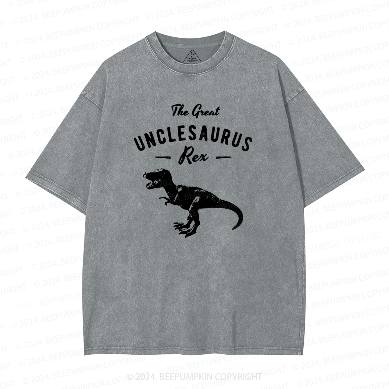 Unclesaurus Tyrannosaurus Rex Uncle Washed T-Shirts