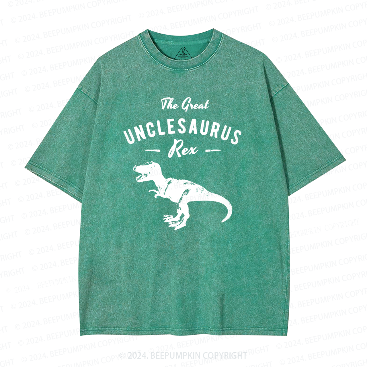 Unclesaurus Tyrannosaurus Rex Uncle Washed T-Shirts 