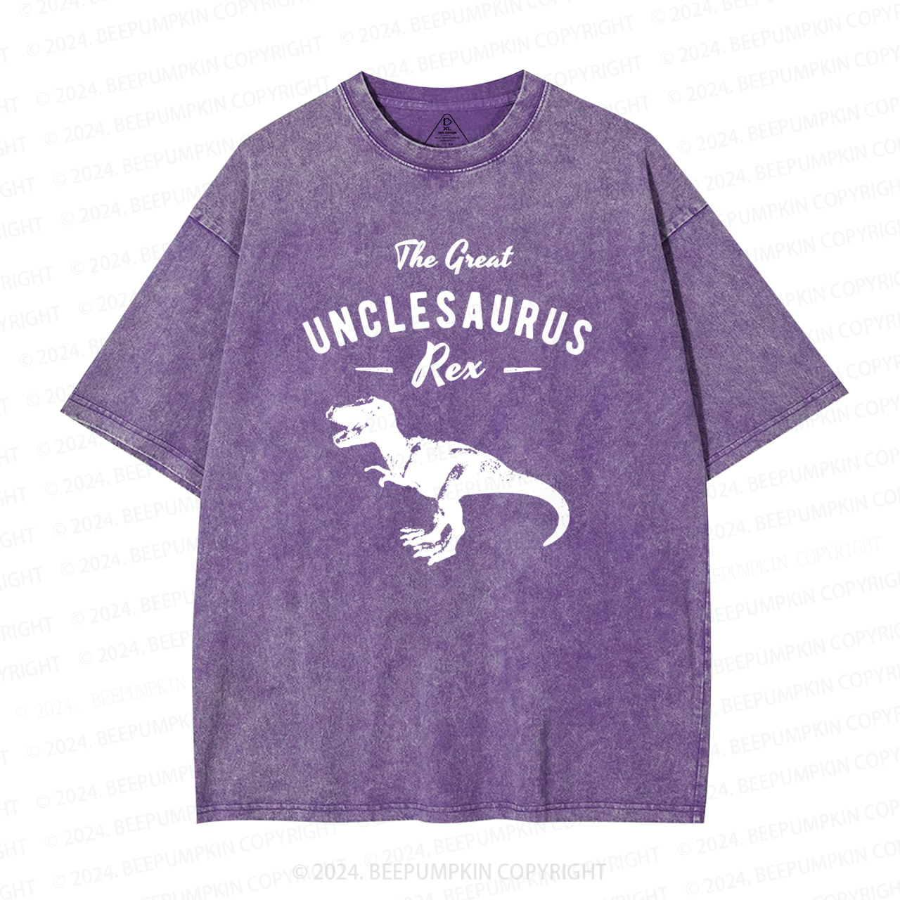 Unclesaurus Tyrannosaurus Rex Uncle Washed T-Shirts 