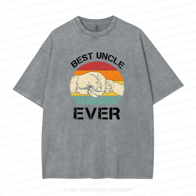 Best Uncle Ever Uncle Washed T-Shirts 