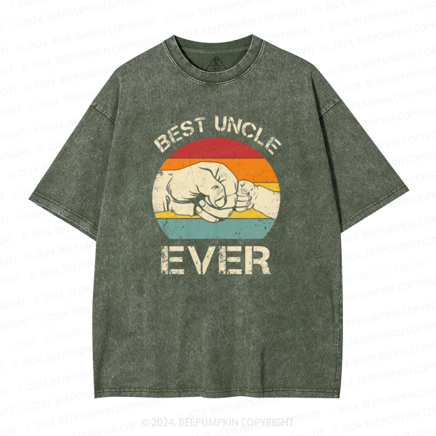 Best Uncle Ever Uncle Washed T-Shirts 