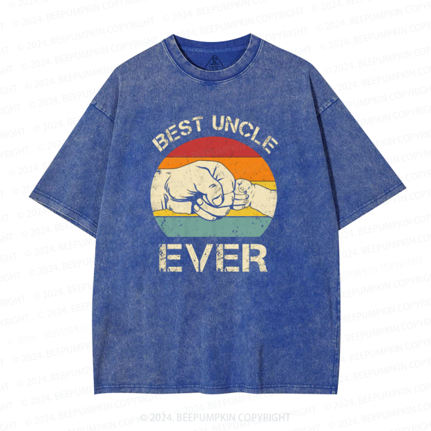 Best Uncle Ever Uncle Washed T-Shirts 