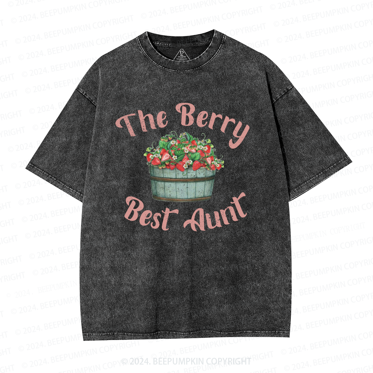 Best Aunt Strawberry Aunt Washed T-Shirts 