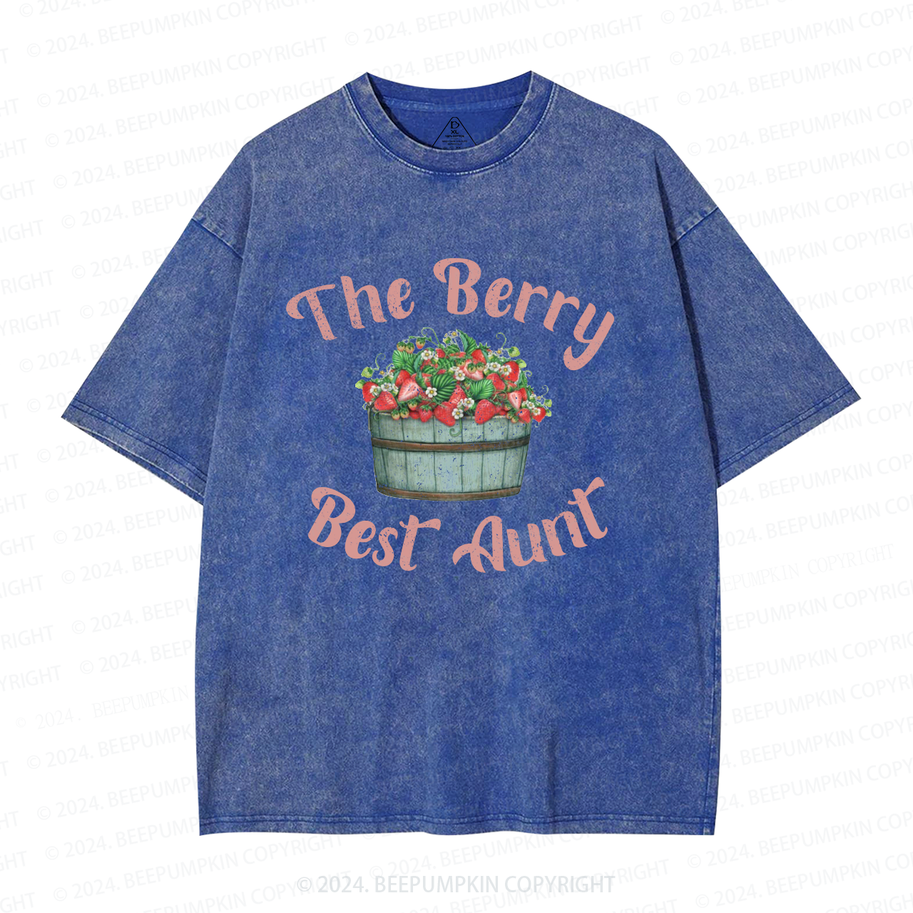 Best Aunt Strawberry Aunt Washed T-Shirts 