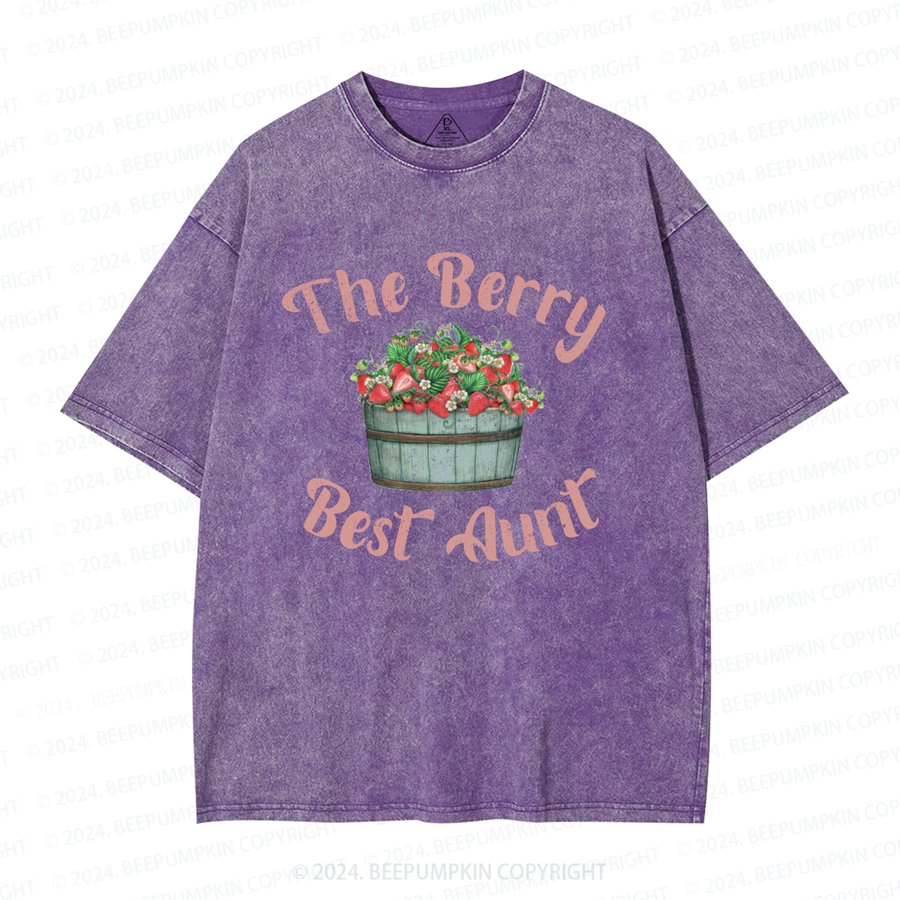 Best Aunt Strawberry Aunt Washed T-Shirts 