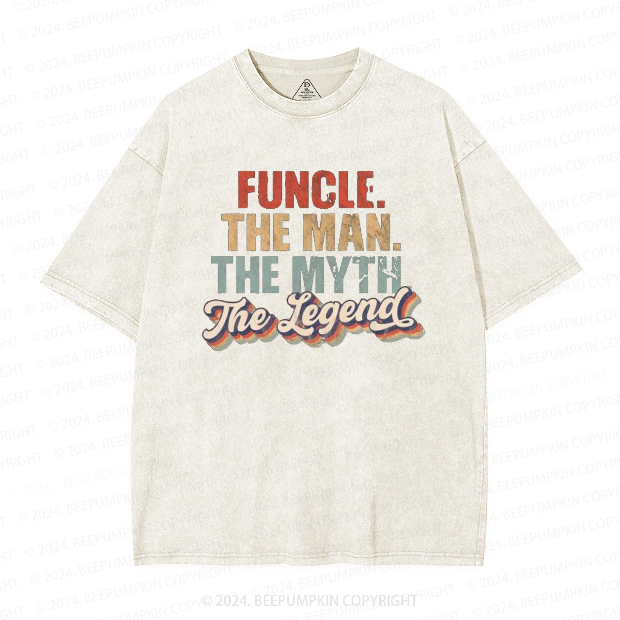 The Man The Myth The Legend Uncle Washed T-Shirts 