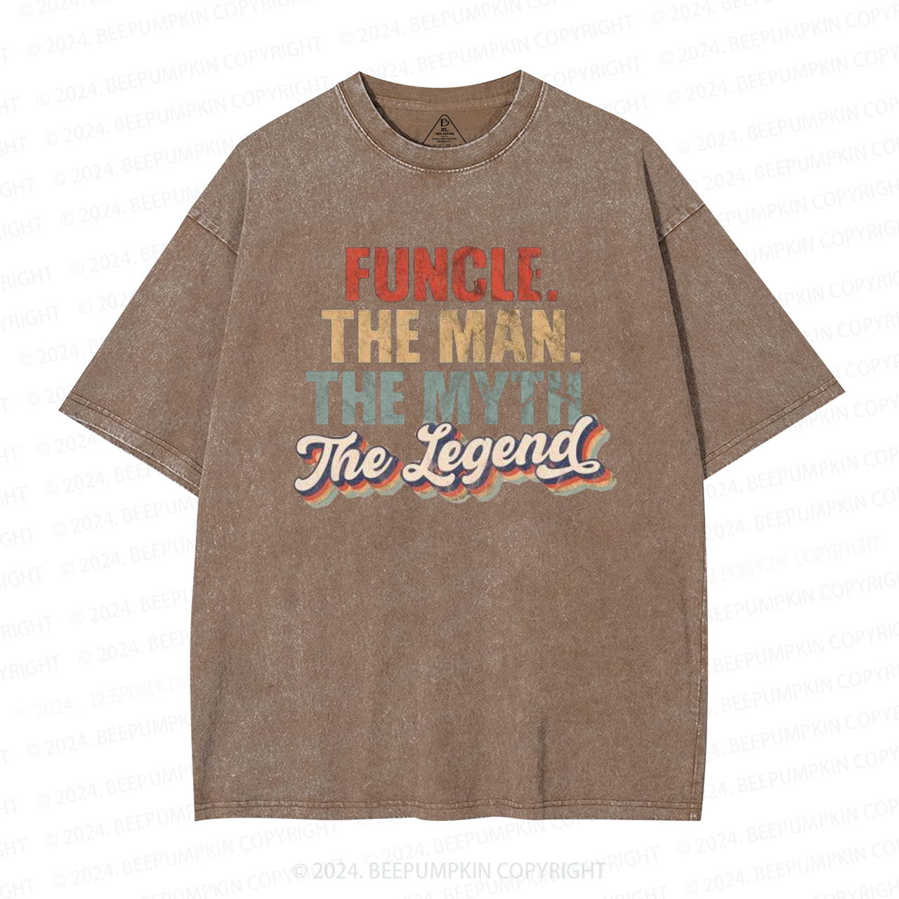 The Man The Myth The Legend Uncle Washed T-Shirts 