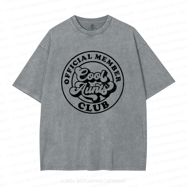 Cool Aunts Club Aunt Washed T-Shirts 
