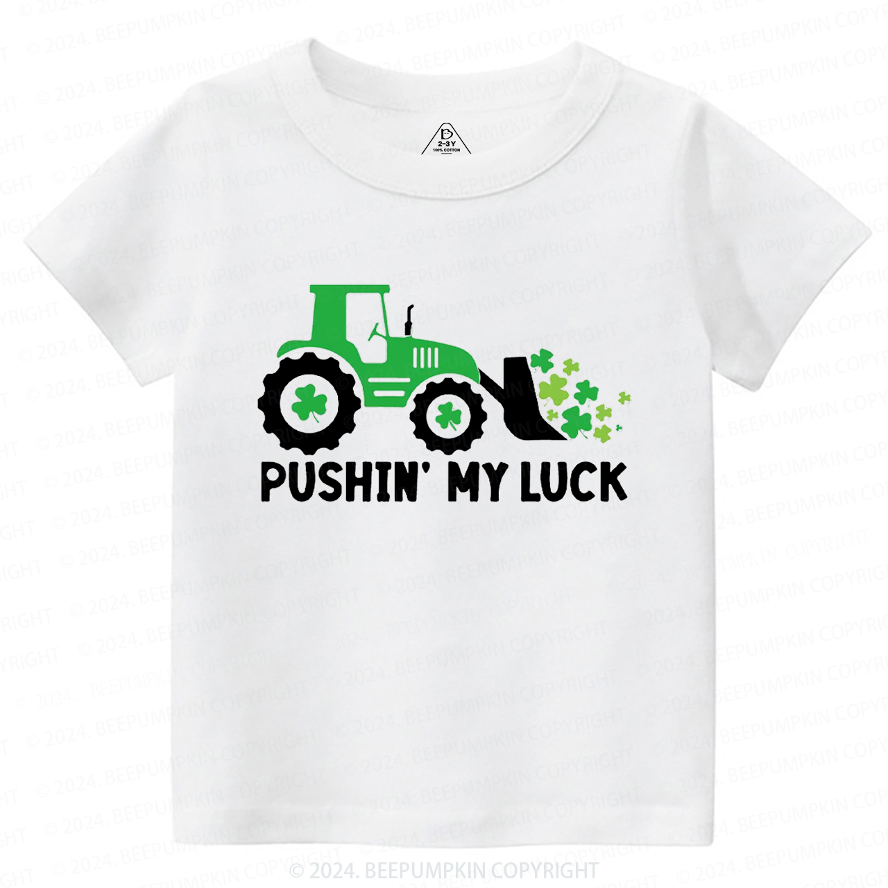Pushing My luck St.Patricks Day Toddler Tees