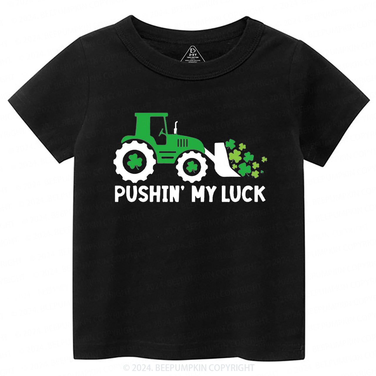 Pushing My luck St.Patricks Day Toddler Tees