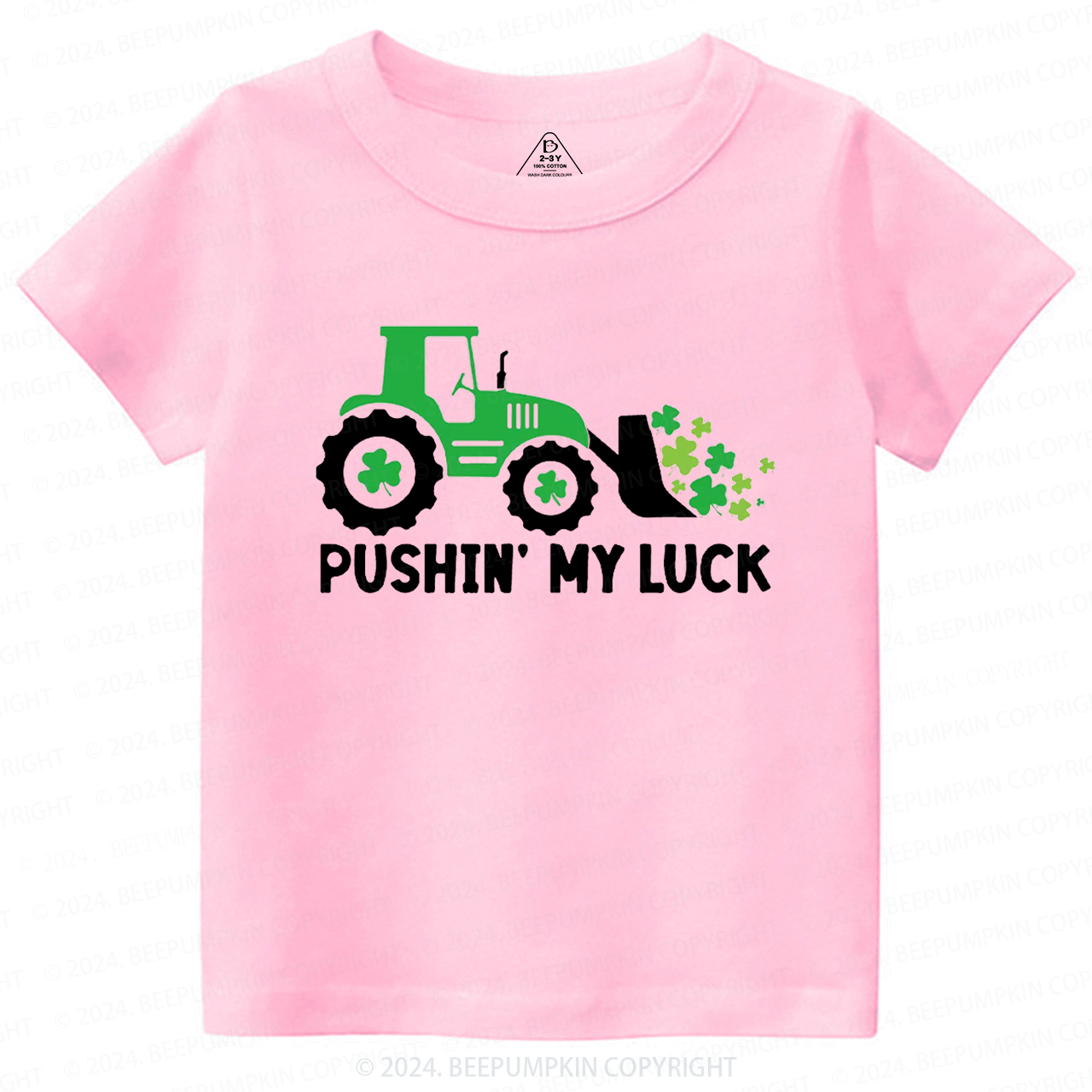 Pushing My luck St.Patricks Day Toddler Tees
