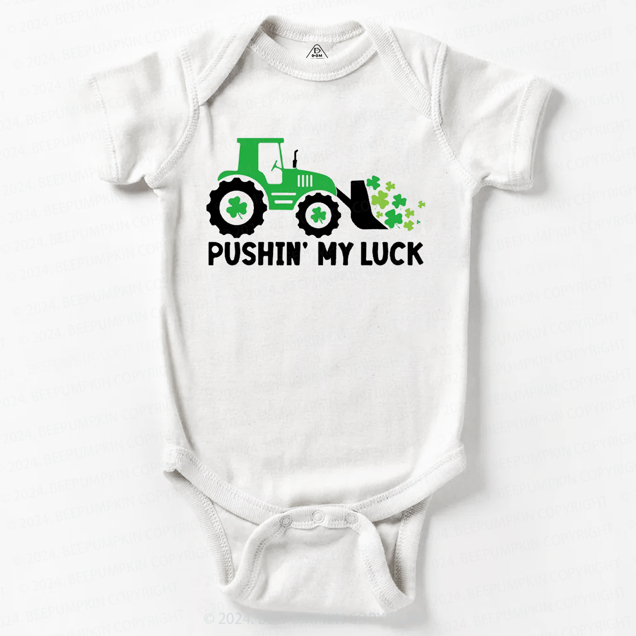 Pushing My luck Baby Bodysuit Beepumpkin