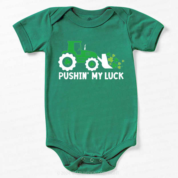 Pushing My luck Baby Bodysuit Beepumpkin