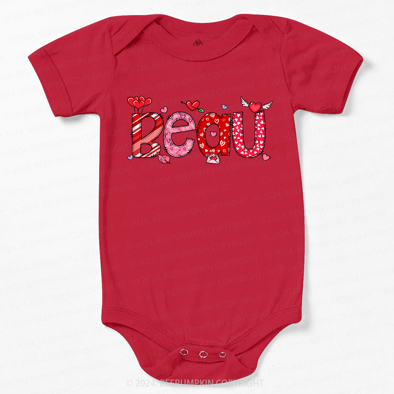 Personalized Valentine Love Balloon Valentine Bodysuit For Baby