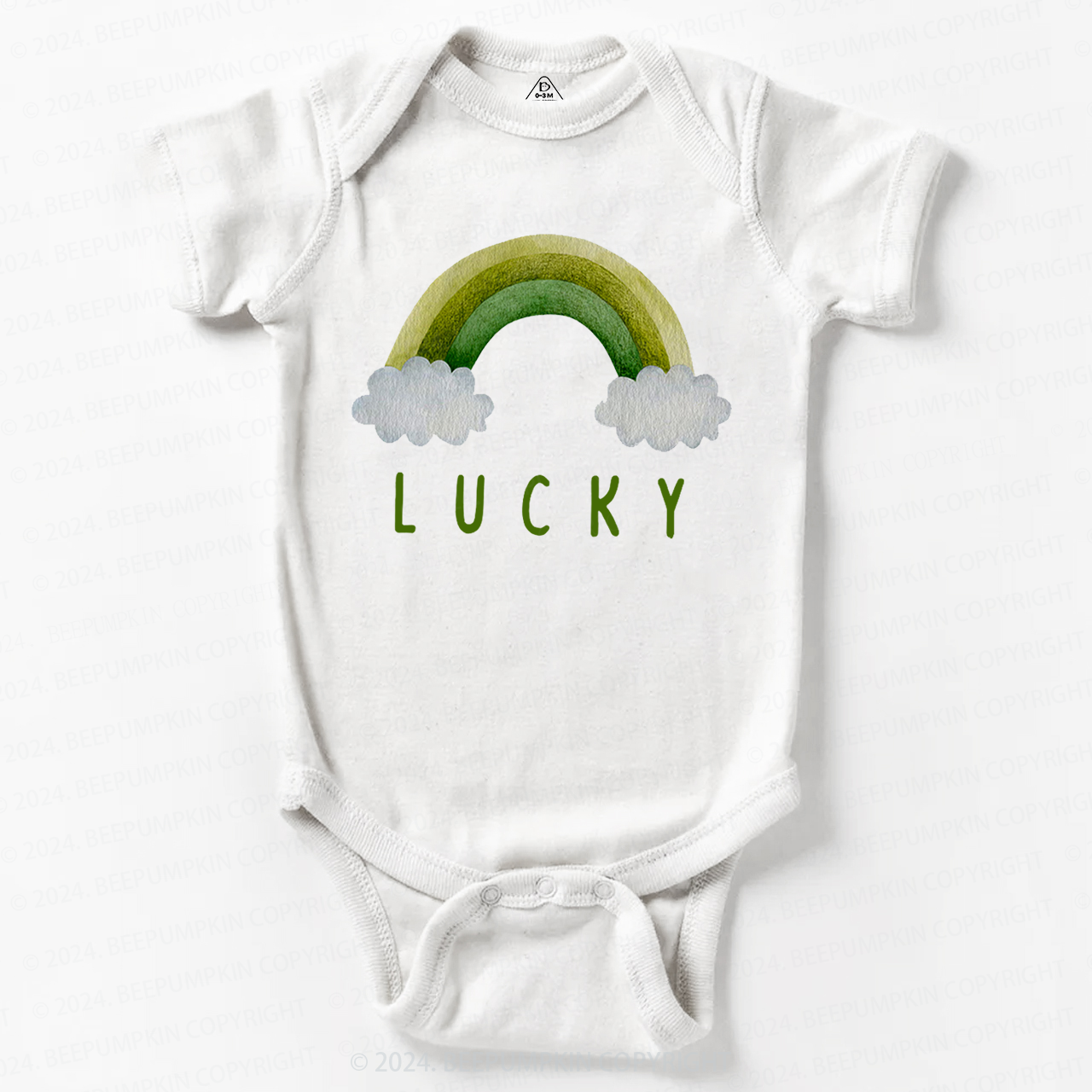 Lucky Of the Rainbow St.Patricks Day Baby Bodysuit Beepumpkin