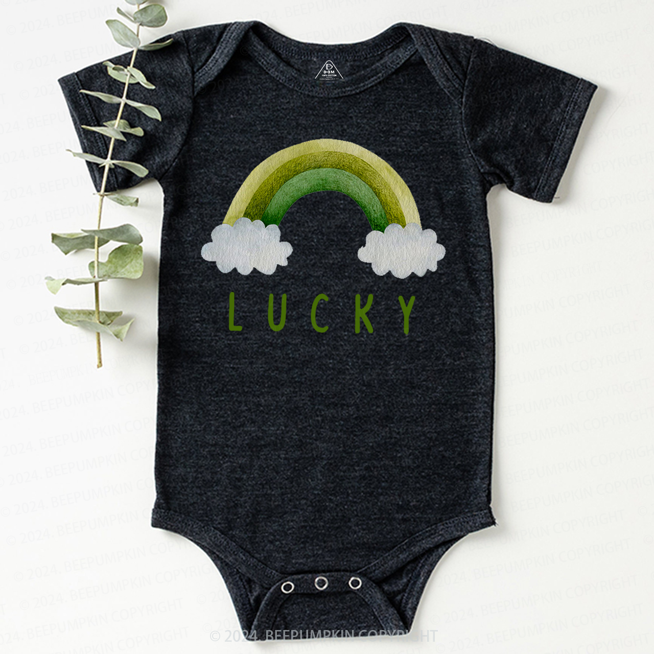 Lucky Of the Rainbow St.Patricks Day Baby Bodysuit Beepumpkin