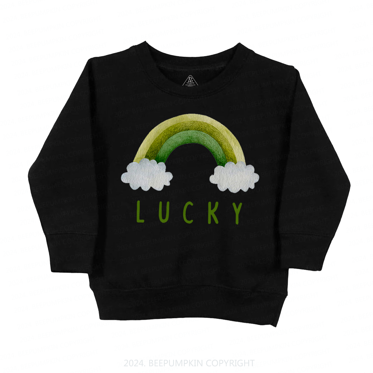 Stripe Heart Valentine Kids Sweatshirt Sale-Beepumpkin™