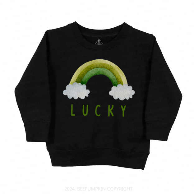 Lucky Of the Rainbow St.Patricks Day Kids Sweatshirt