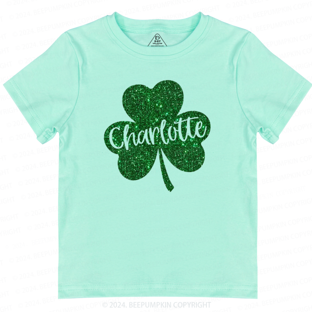 Personalized Name St Patricks Day Toddler Tees