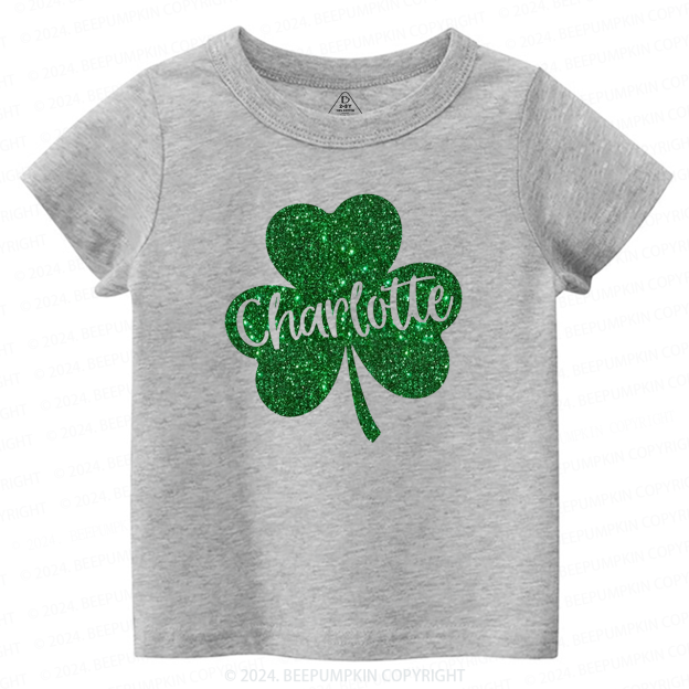 Personalized Name St Patricks Day Toddler Tees