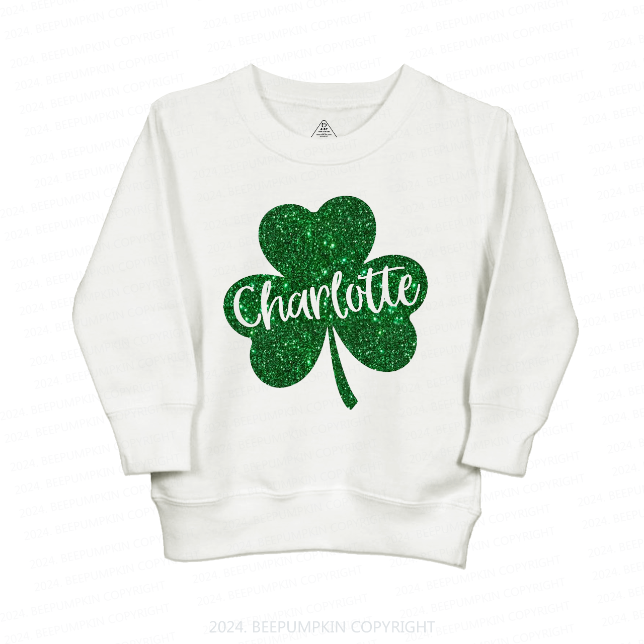 Personalized Name St Patricks Day Kids Sweatshirt