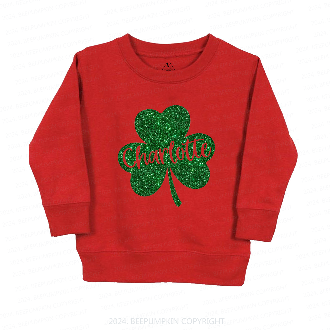 Personalized Name St Patricks Day Kids Sweatshirt