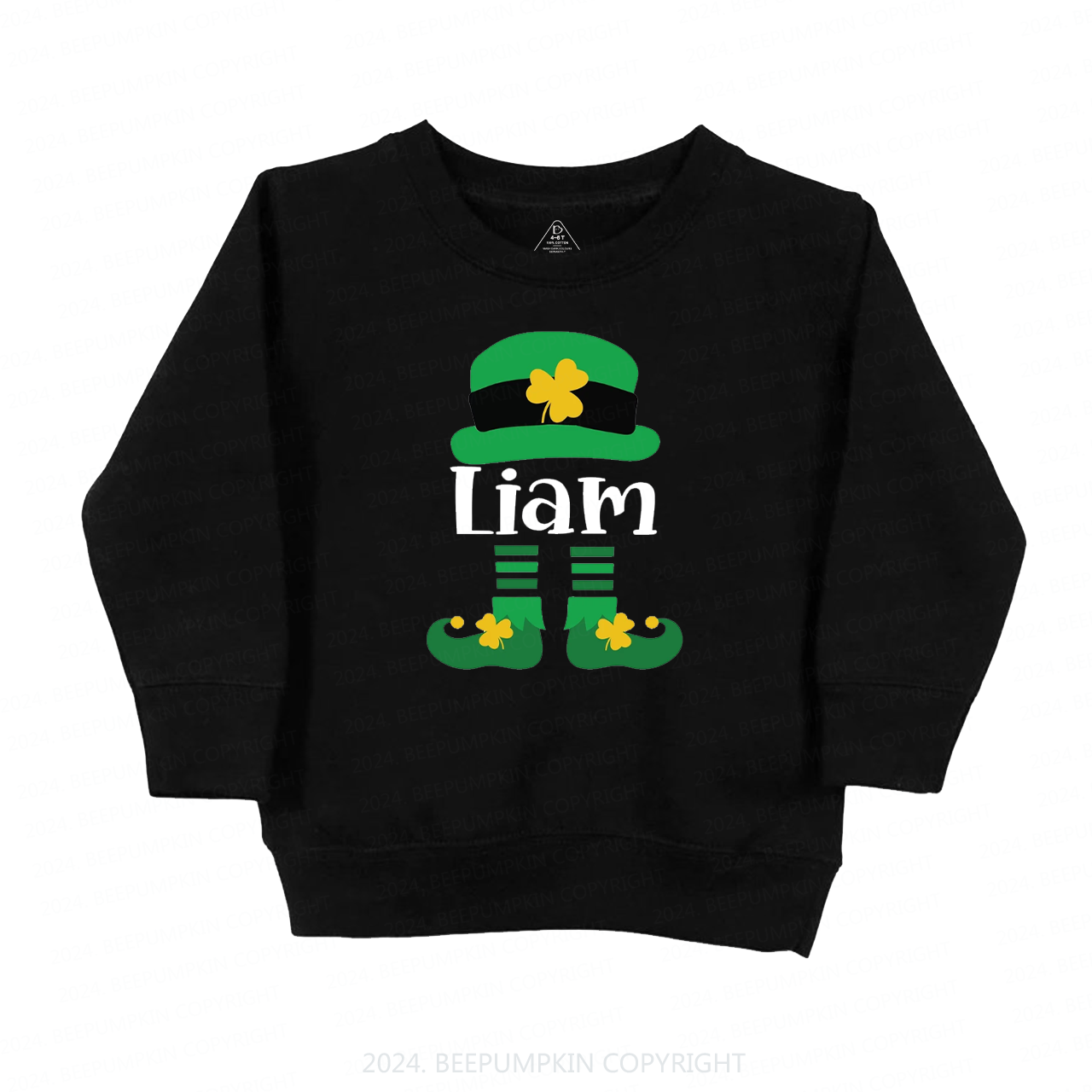 Personalized Nmae Fashion St. Patty Day Gift Kids Sweatshirt
