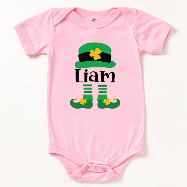 Personalized Nmae Fashion St. Patty Day Gift Baby Bodysuit Beepumpkin