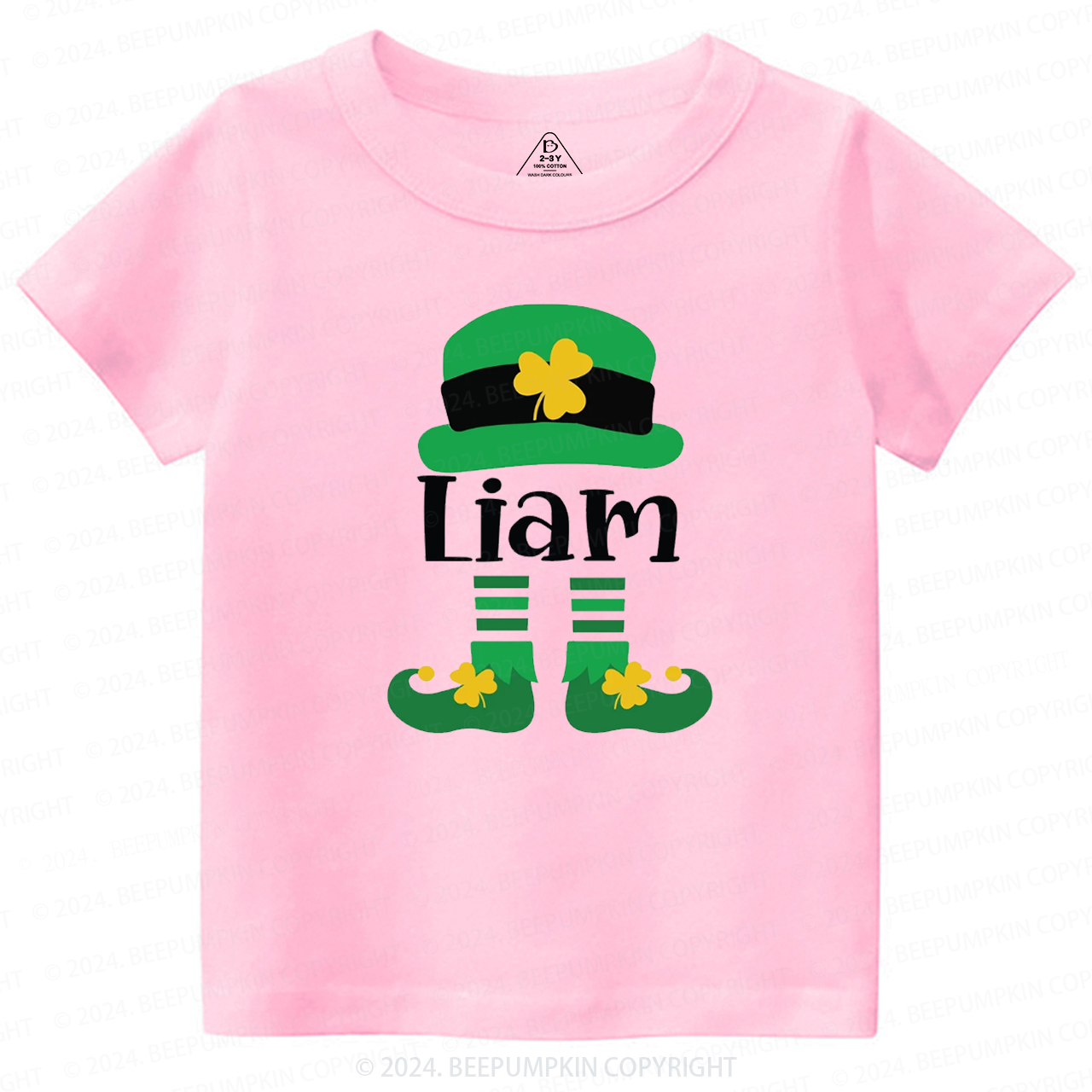 Personalized Name Fashion St. Patty Day Gift Toddler Tees