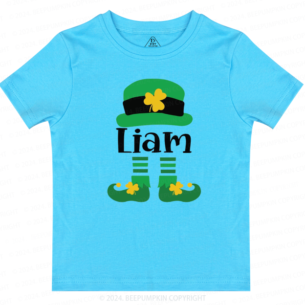 Personalized Name Fashion St. Patty Day Gift Toddler Tees