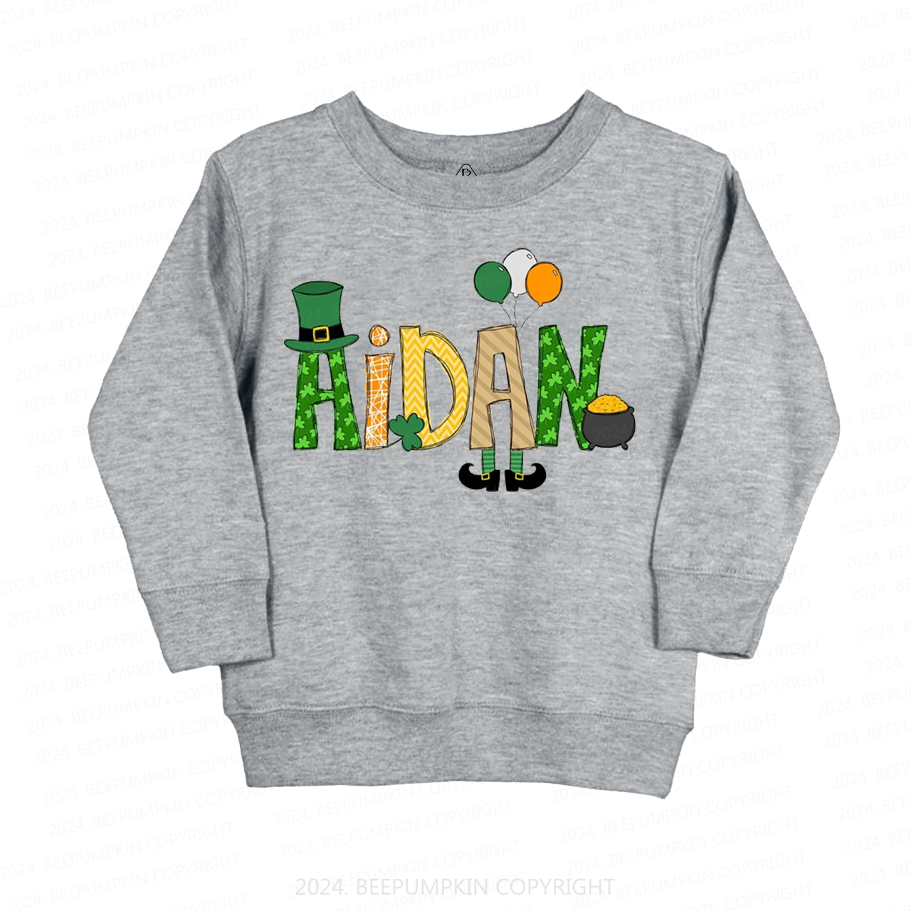 Personalized Elf St Patricks Day  Kids Sweatshirt