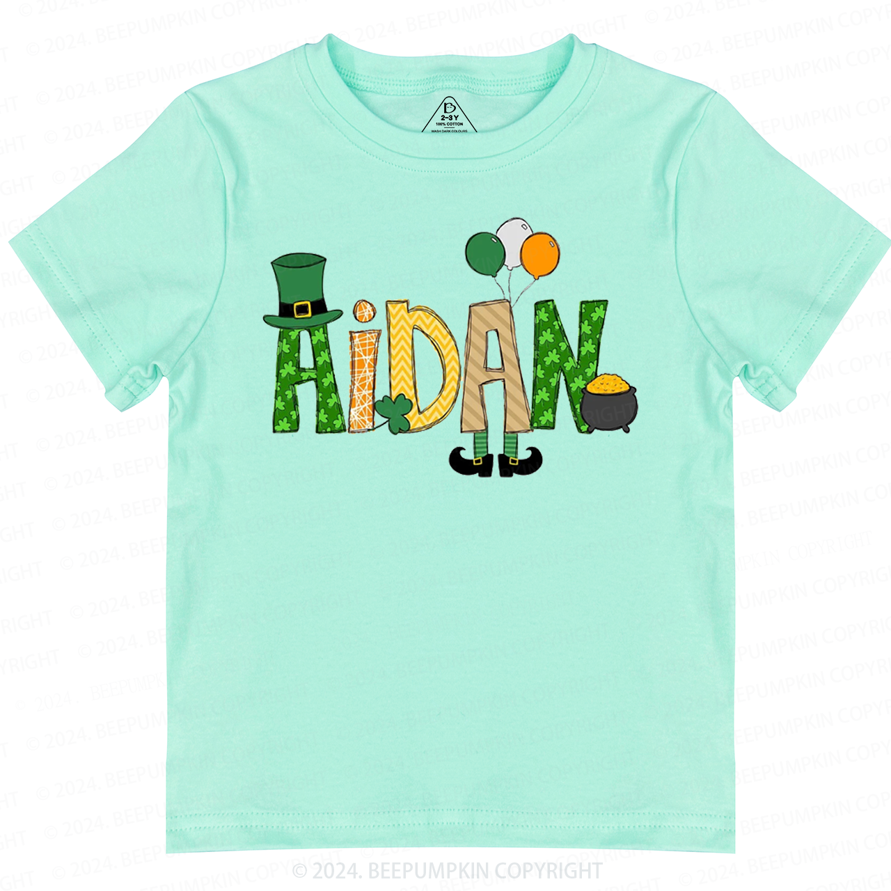 Personalized Elf St Patricks Day Toddler Tees