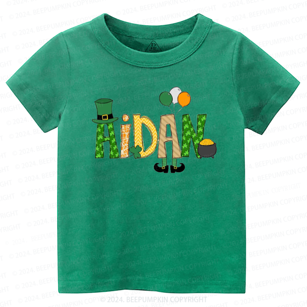 Personalized Elf St Patricks Day Toddler Tees